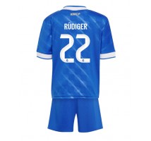 Real Madrid Antonio Rudiger #22 Koszulka Trzecia dzieci 2025-26 Krótki Rękaw (+ krótkie spodenki)